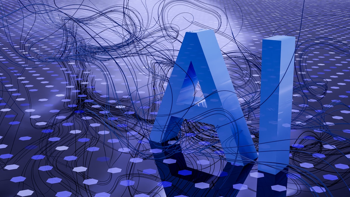 Abstract AI intelligence representing automation replacing manual work