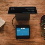 Smartphone showing international money transfer app