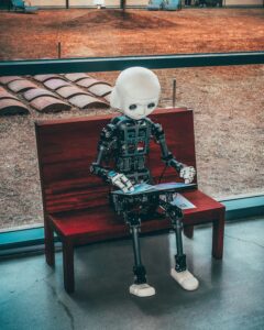 AI brain network with neural connections